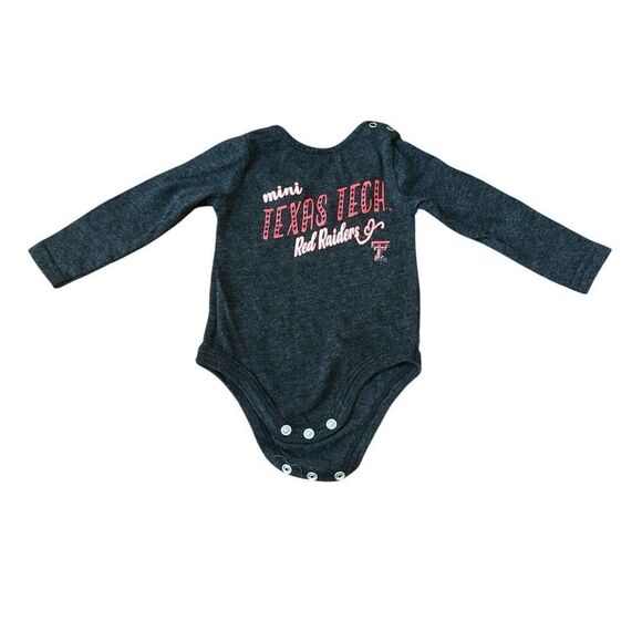 Colosseum Texas Tech Red Raiders Kids Bodysuit - Dark Gray - Picture 1 of 5